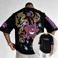 Pokémon Anime-Inspired Vintage Waffle Knit T-Shirt