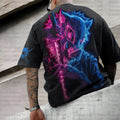 Vintage 3D Direct Inkjet Printed Washed Unisex T-Shirt