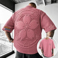 Unisex Anime-Style Retro Corduroy Oversized T-Shirt