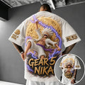 Unisex Short-Sleeve Corduroy T-Shirt With Anime Print