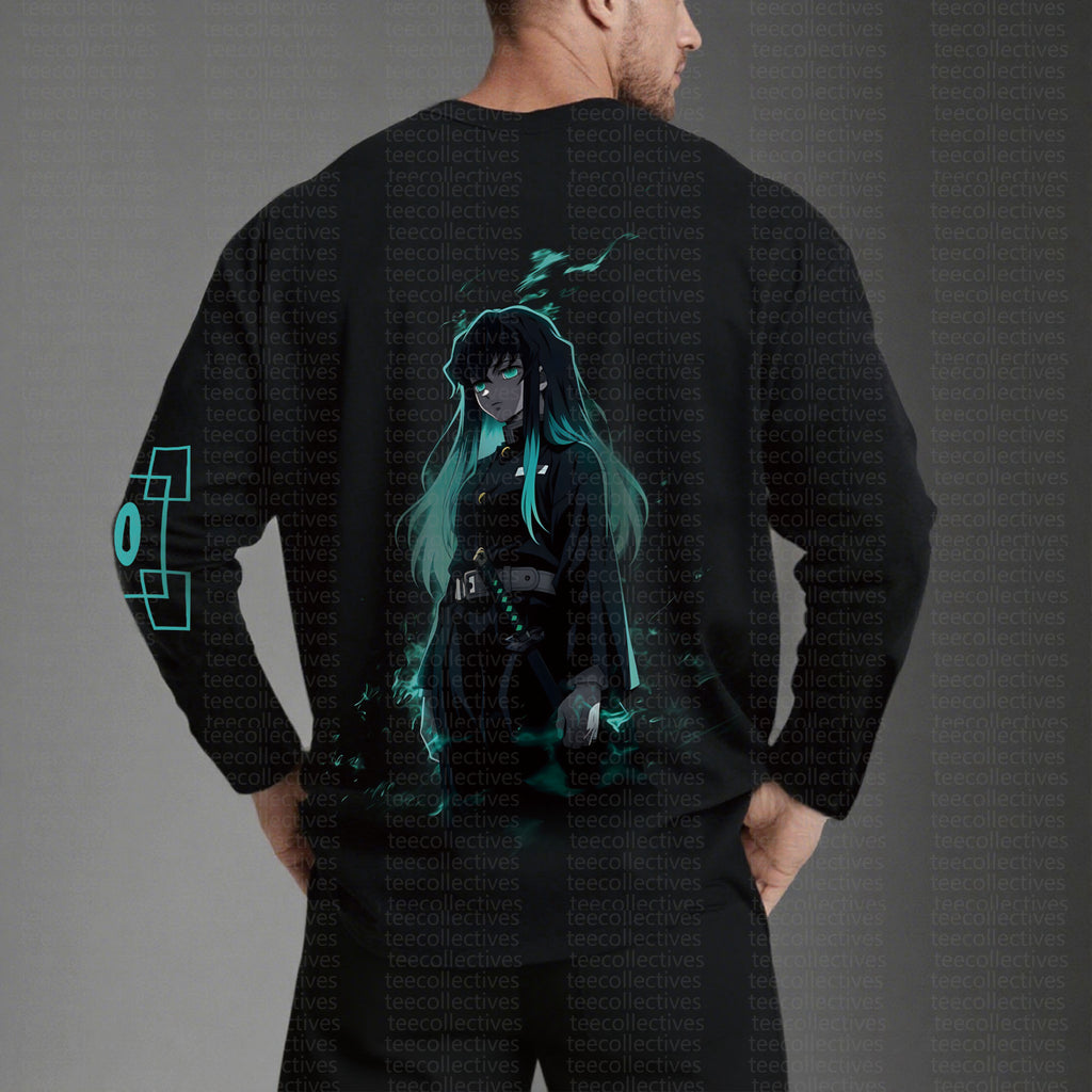 Unisex “KNY” Anime Graphic Streetwear Vintage Long-Sleeved T-shirt