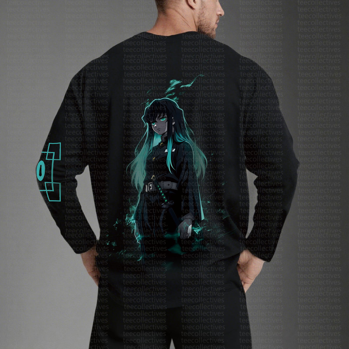 Unisex “KNY” Anime Graphic Streetwear Vintage Long-Sleeved T-shirt