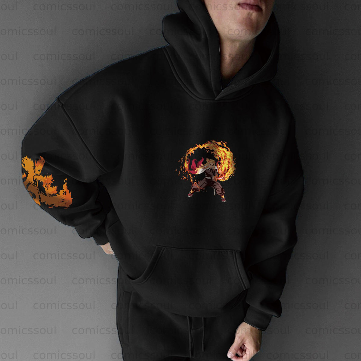Unisex Anime Graphic Streetwear Vintage Hoodie