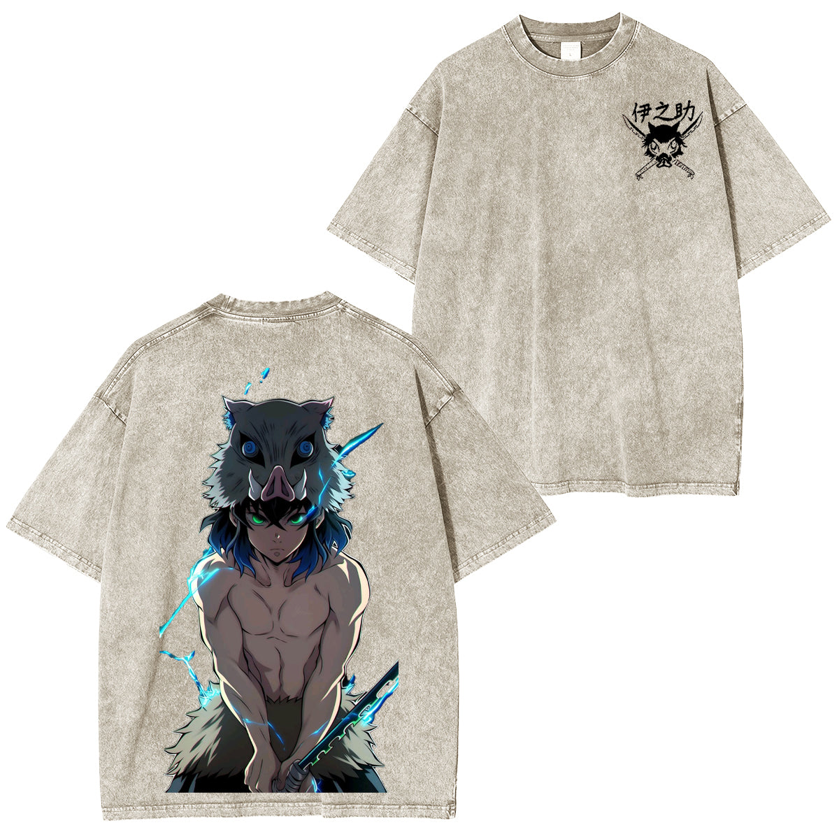 Inosuke Hashibira Unisex Washed T-Shirt| KNY