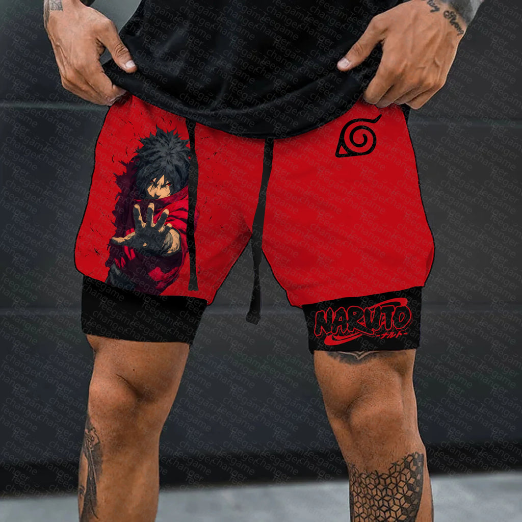 Unisex Naruto Anime Graphic Streetwear Shorts