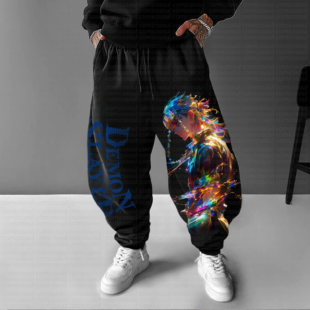 Unisex Anime Inspired Vintage Pants丨Comicssoul