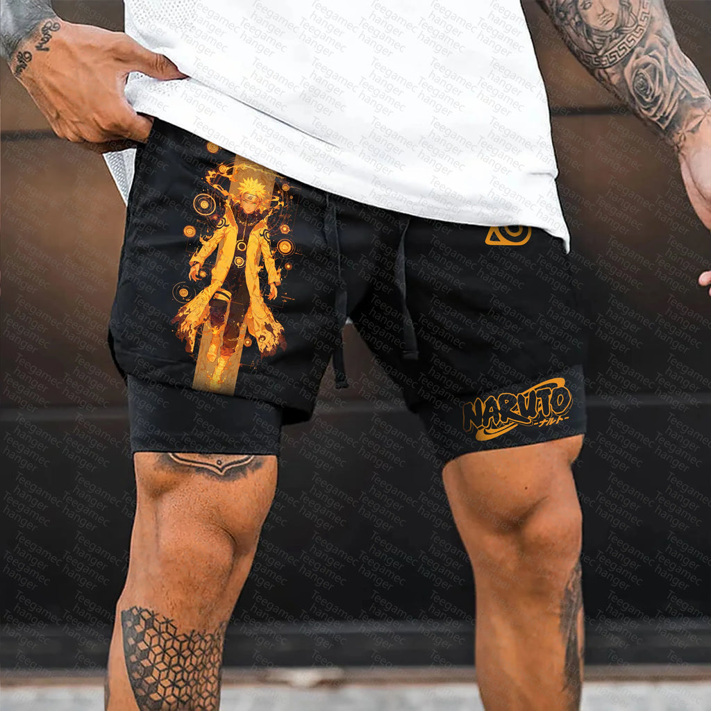 Unisex Naruto Anime Graphic Streetwear Shorts