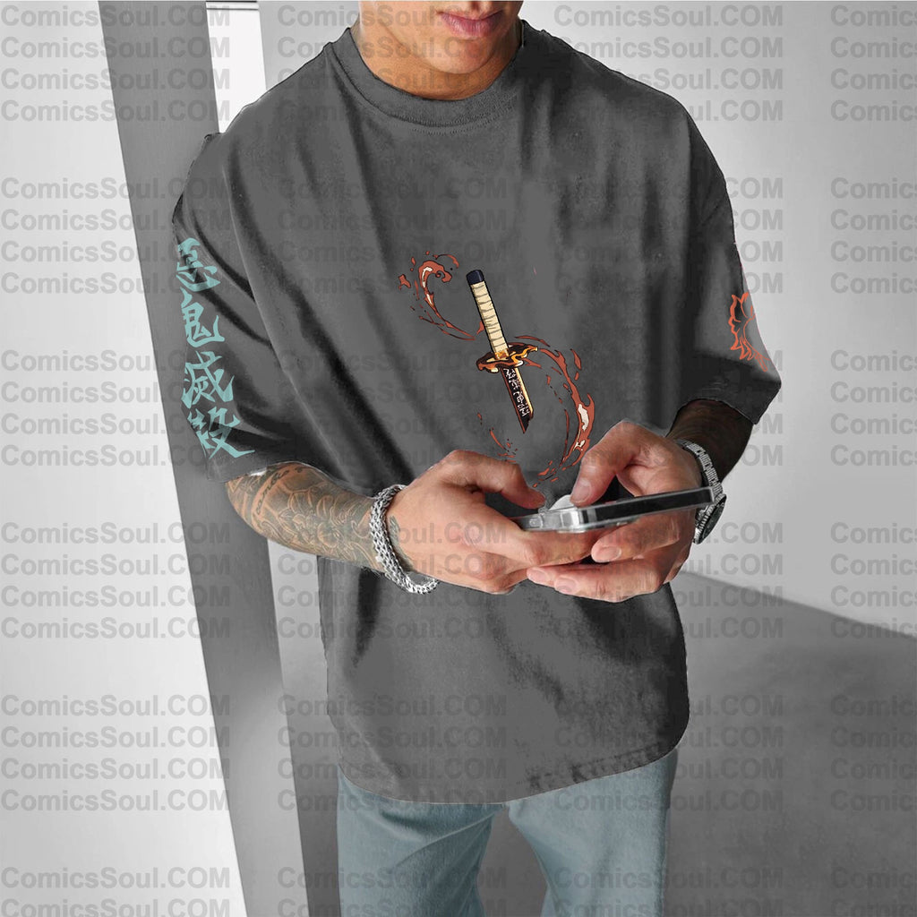 Unisex Anime Inspired Vintage T-Shirt| KNY