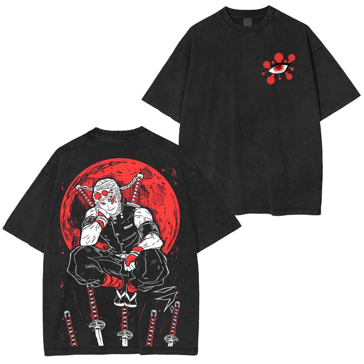 Tengen Uzui,KNY Anime Unisex Washed T-Shirt