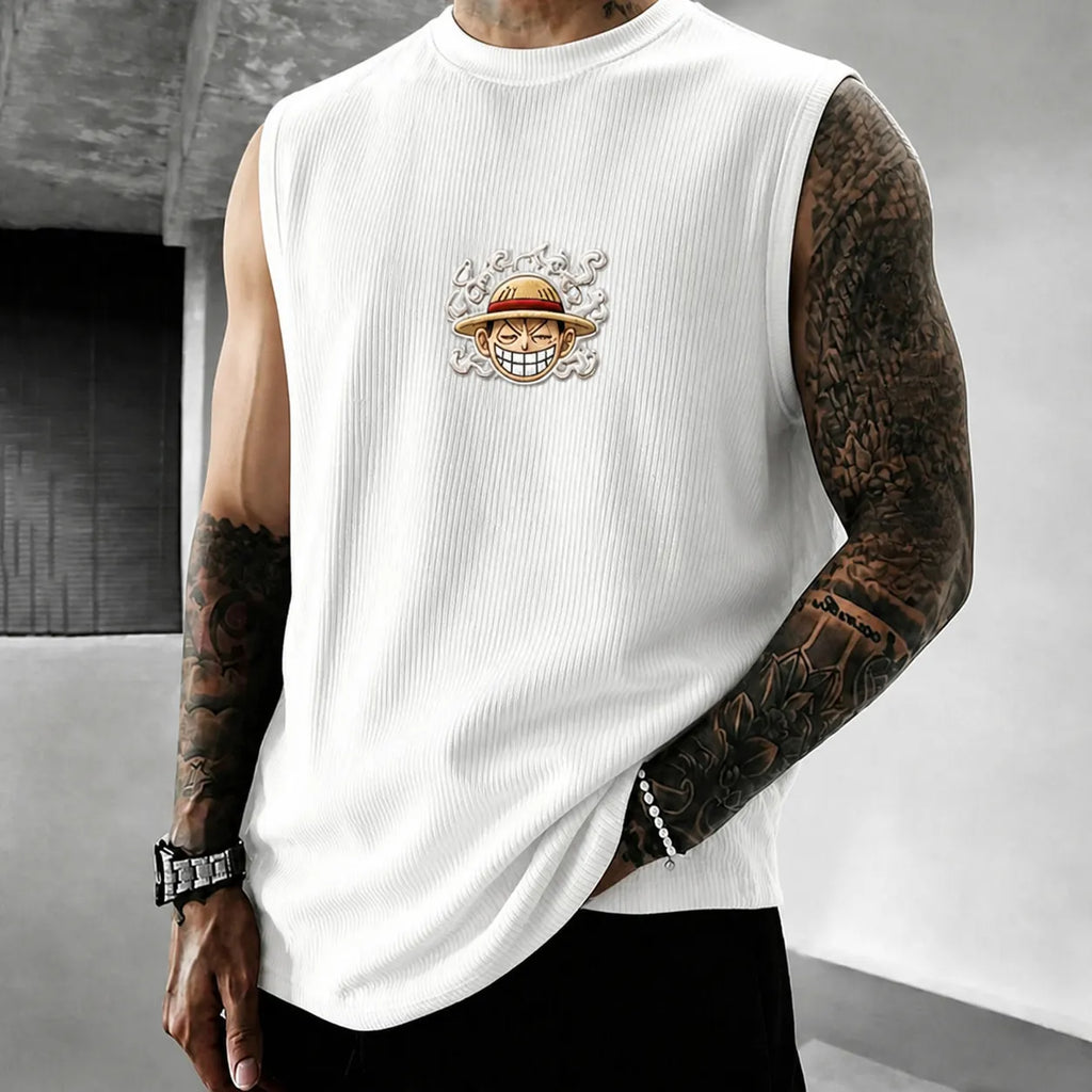 Unisex Anime-print Tank Top