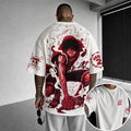 Unisex Short-Sleeve Corduroy T-Shirt With Anime Print