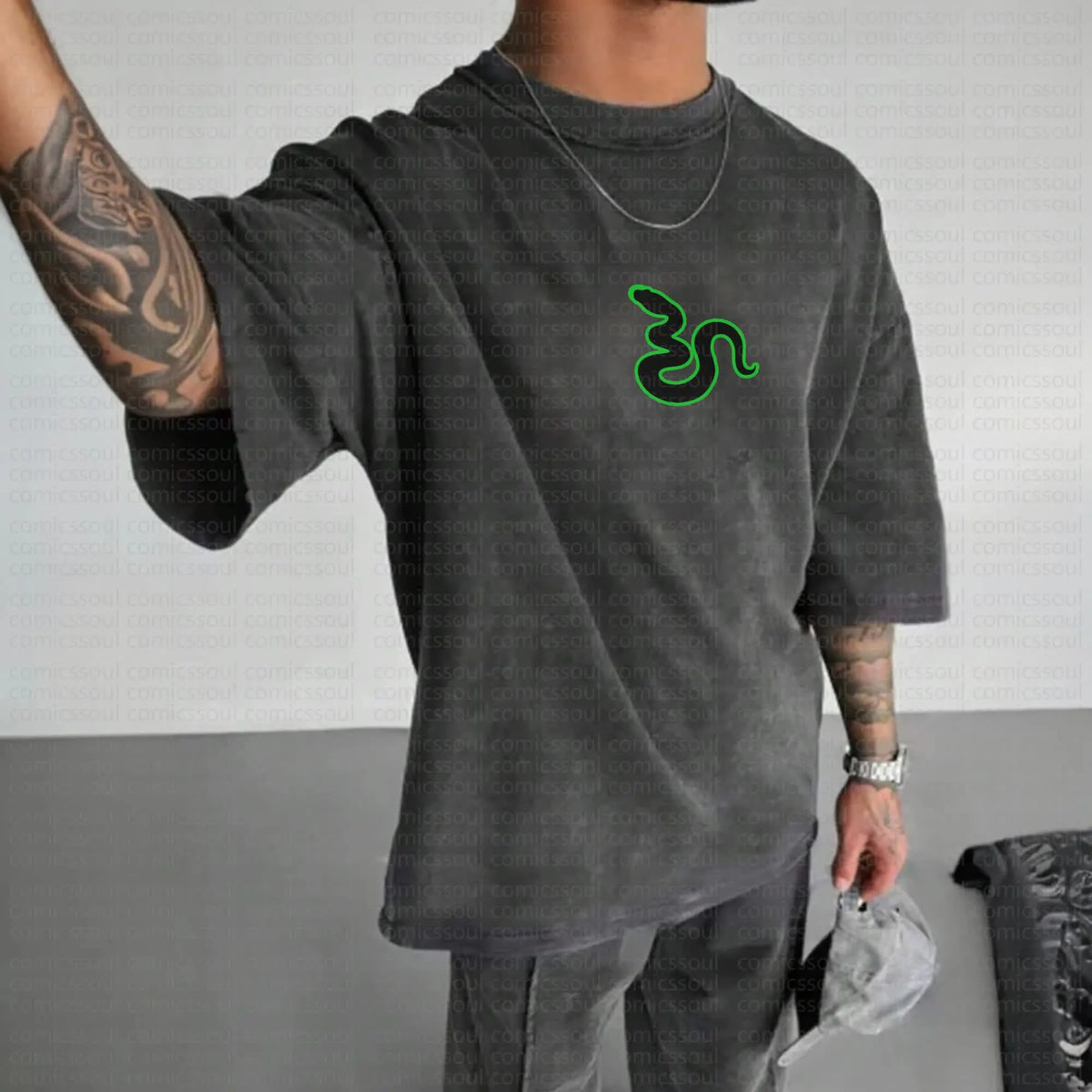 Unisex Anime Inspired Vintage Washed T-Shirt丨Comicssoul
