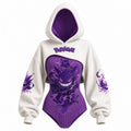 Women's Anime-Print Hooded Romper Set