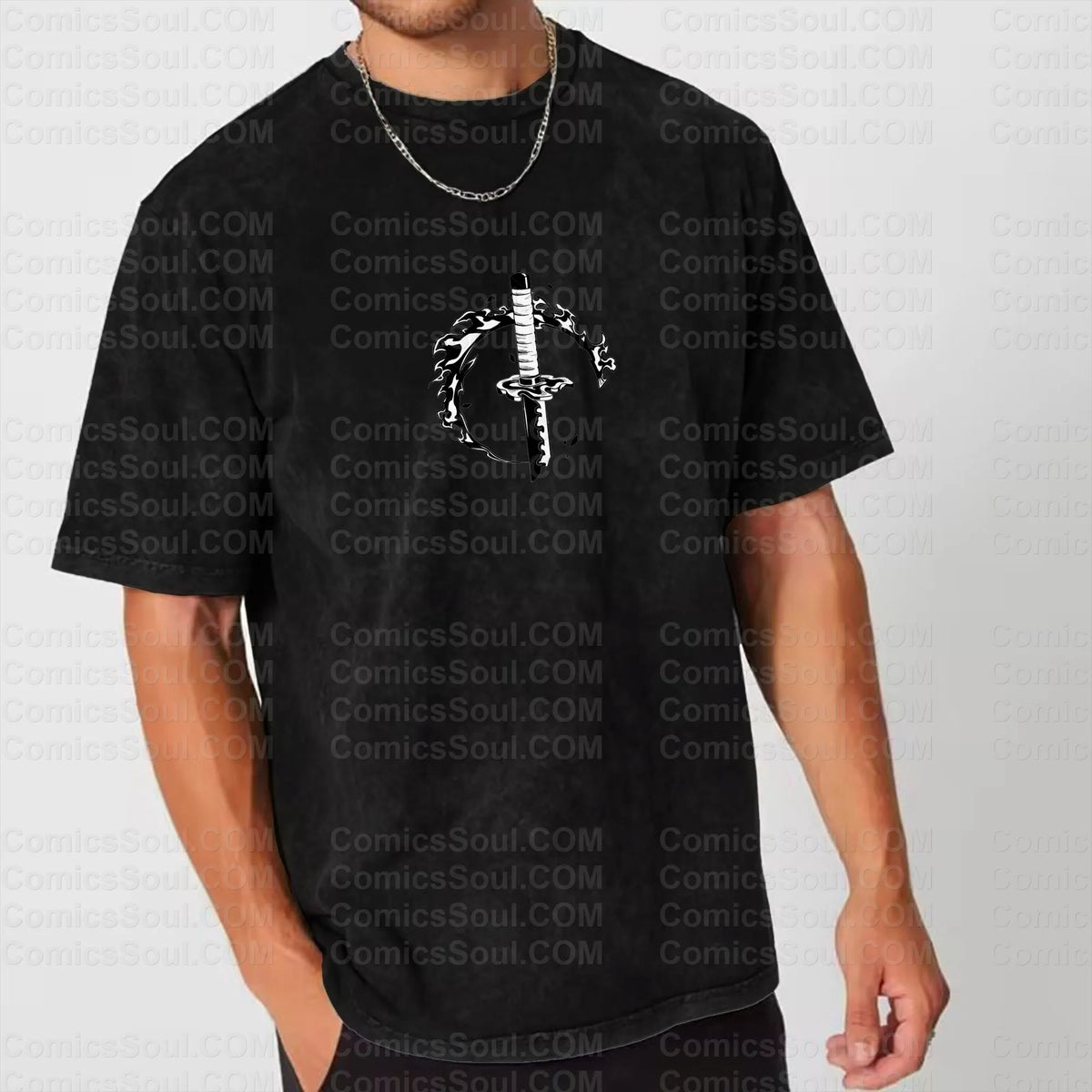 Vintage 3D Direct Inkjet Printed Washed Unisex T-Shirt
