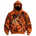 Halloween Anime-Print Hoodie