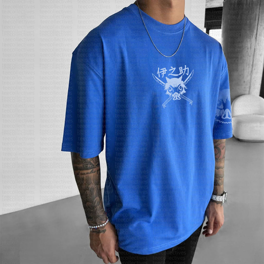 Unisex Anime Inspired Vintage T-Shirt丨KNY-Inosuke