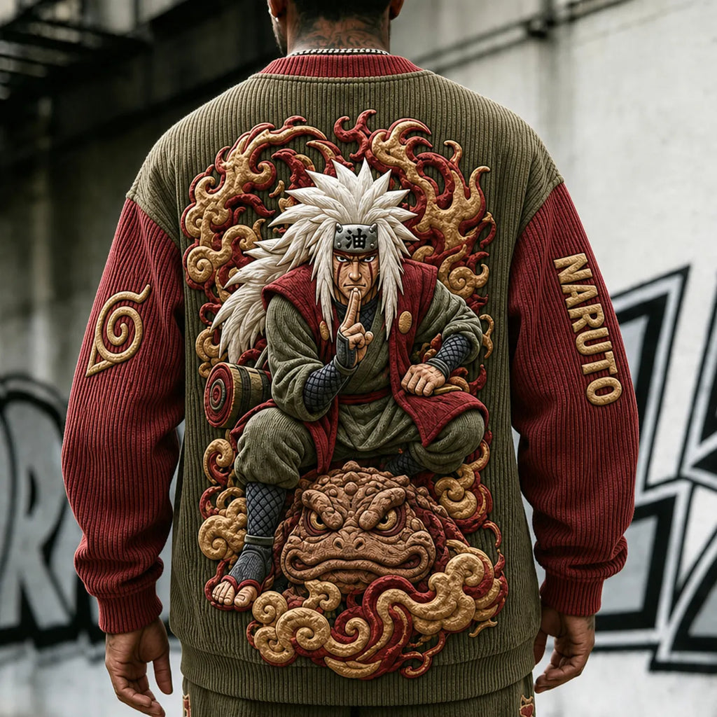 Unisex Anime-print Crewneck Sweatshirt