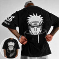 Unisex Anime-Style Retro Corduroy Oversized T-Shirt