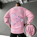 Unisex Retro Corduroy Sweatshirt In Anime Style