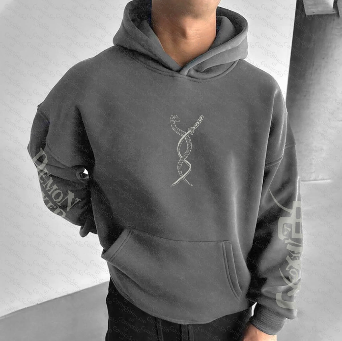 Unisex “Comicssoul” Anime Graphic Streetwear Vintage Hoodie
