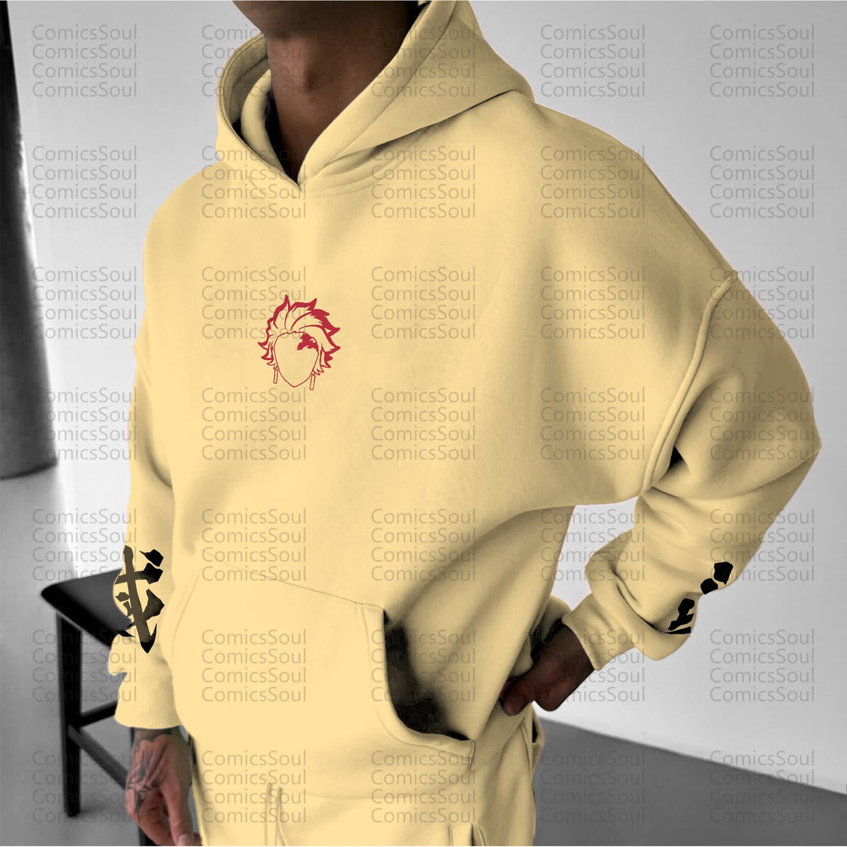 Unisex “Comicssoul” Anime Graphic Streetwear Vintage Hoodie