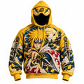Halloween Anime-Print Hoodie