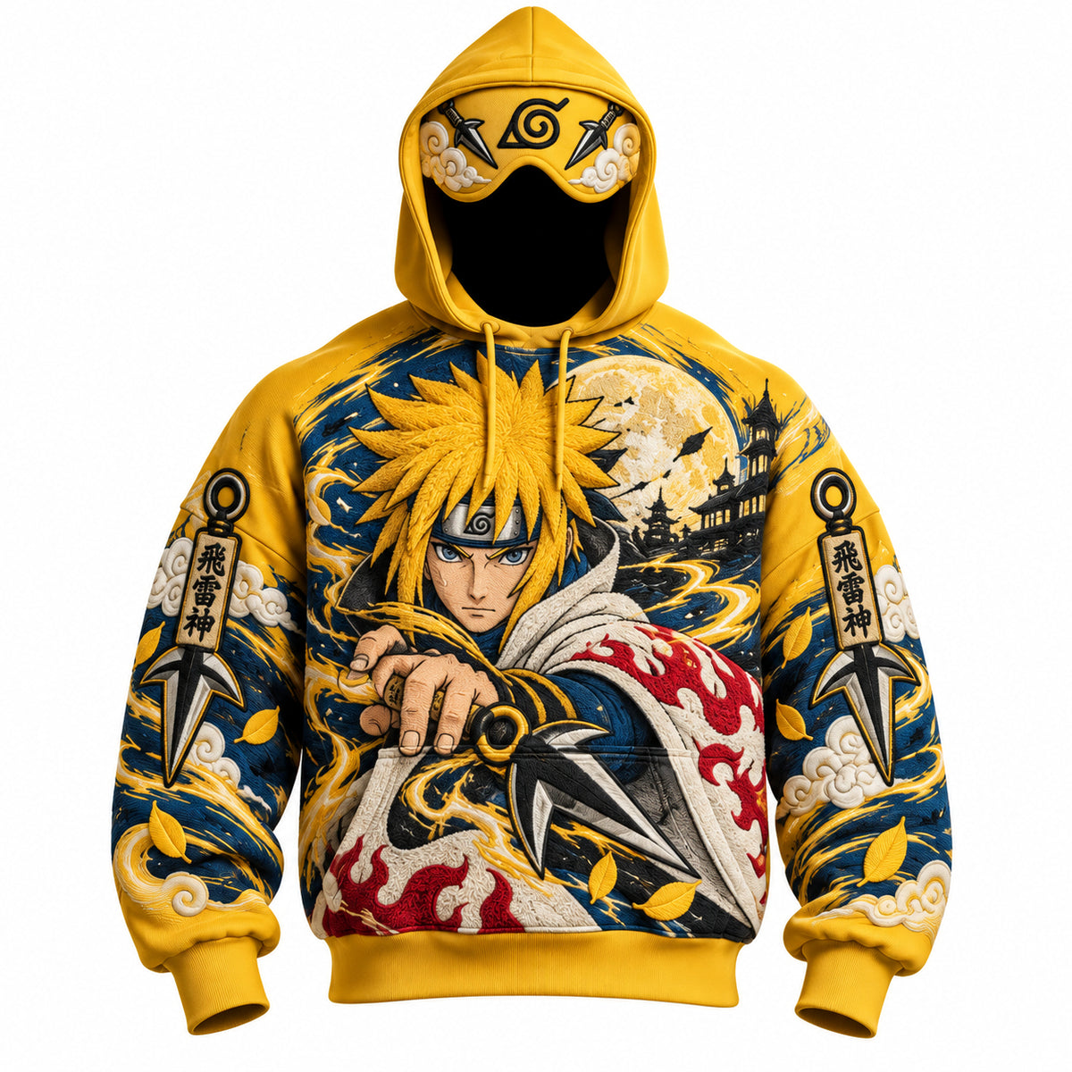 Halloween Anime-Print Hoodie