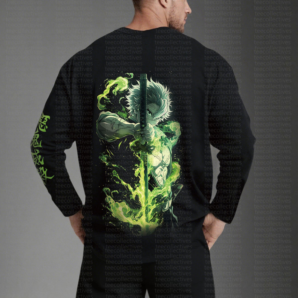 Unisex “KNY” Anime Graphic Streetwear Vintage Long-Sleeved T-shirt