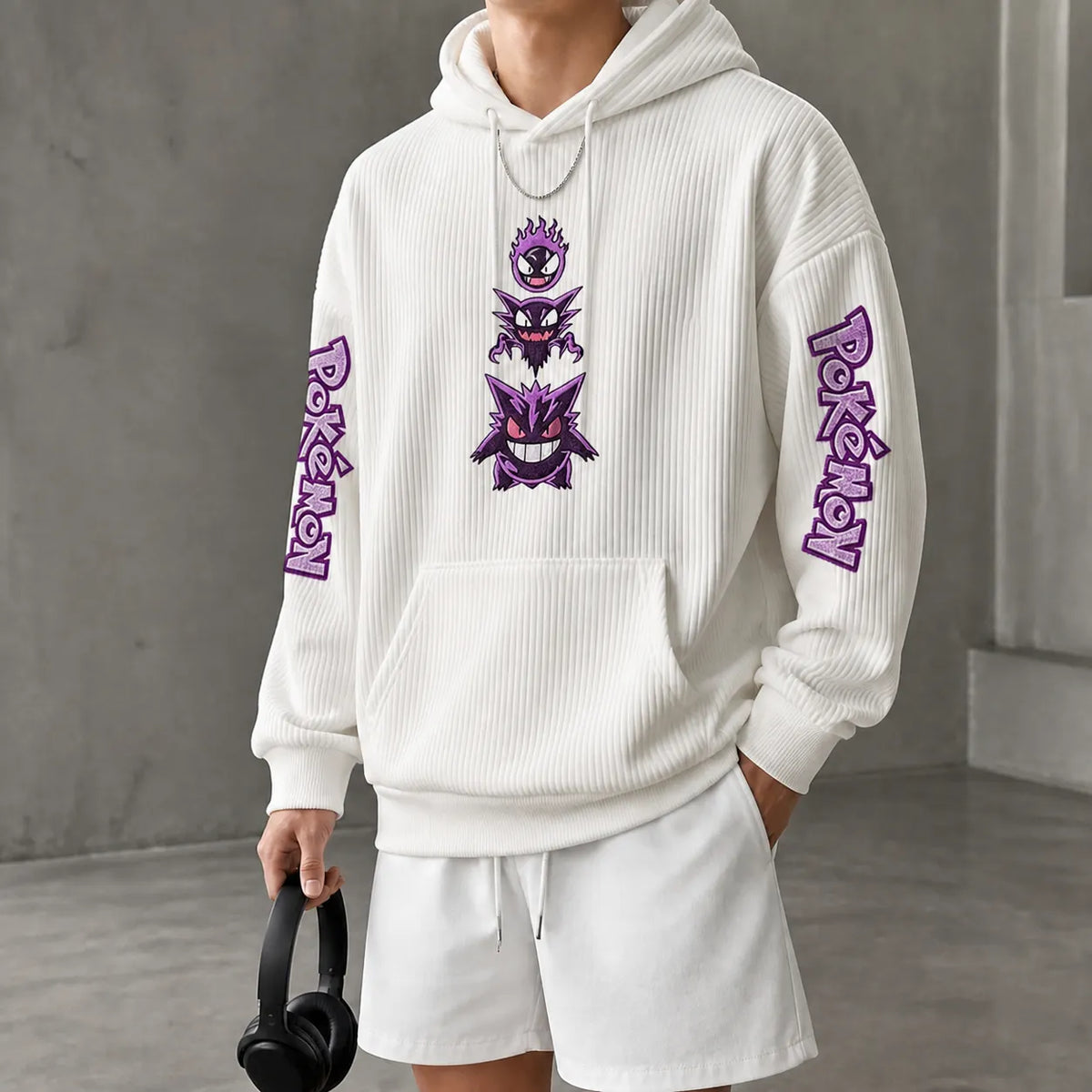 Unisex Anime-print Hoodie