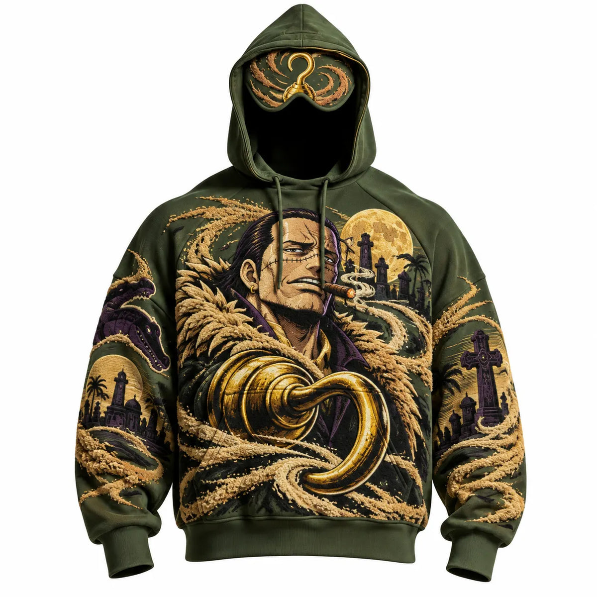 Halloween Anime-Print Hoodie