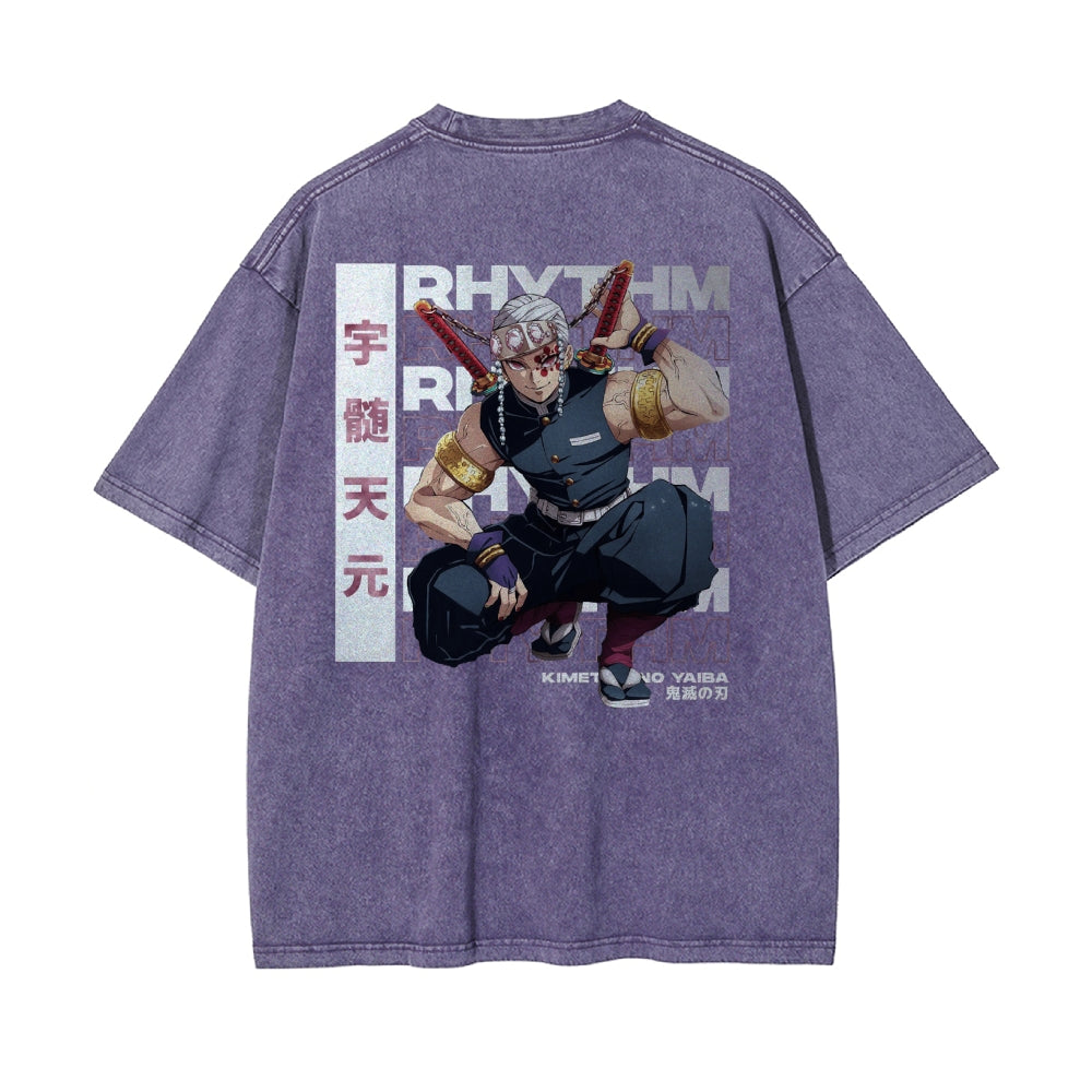 OG Tengen Uzui Vintage Oversized T-Shirt | KNY