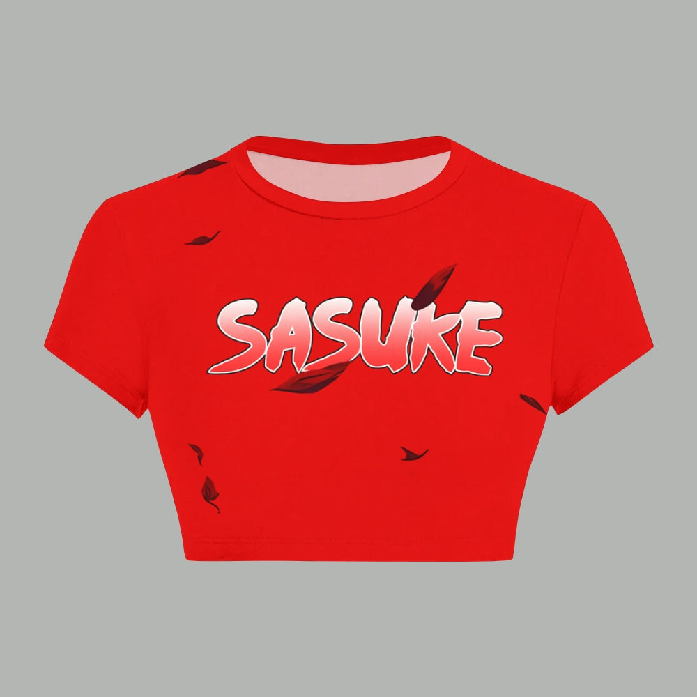 NARUTO Women T-Shirt  & Elasticated Trousers Two-Piece Set | Anime Graphic