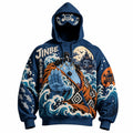 Halloween Anime-Print Hoodie