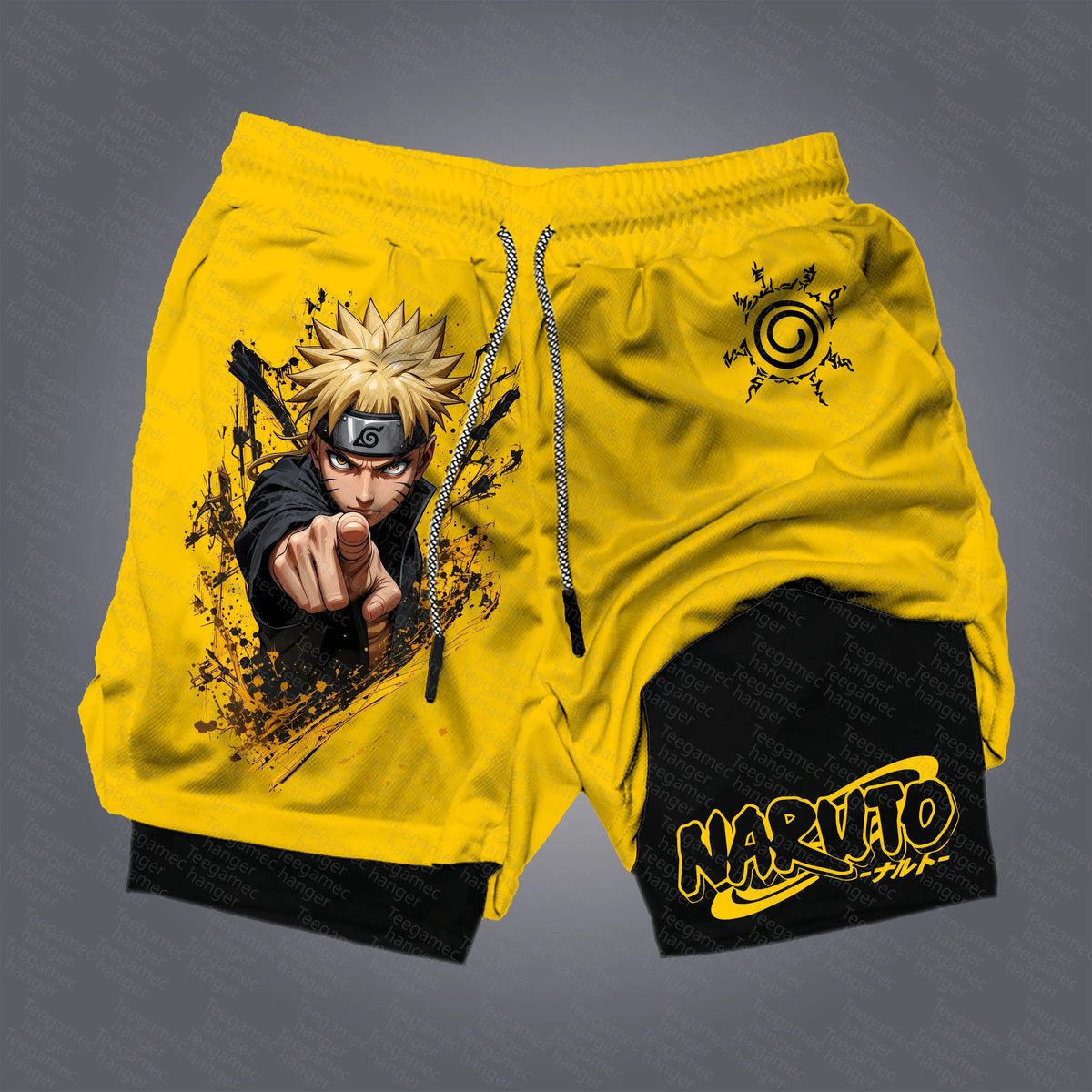 Unisex Naruto Anime Graphic Streetwear Shorts