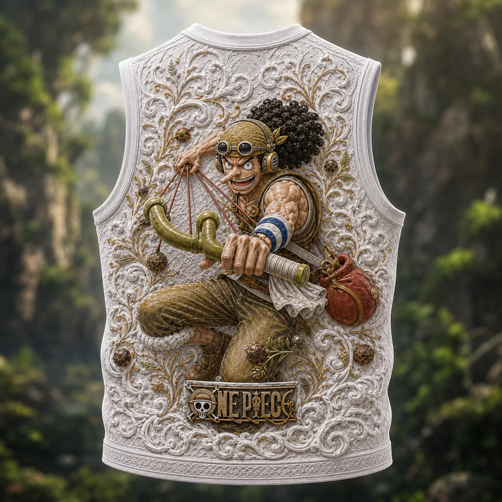 Pirate Crew Graphic Crew-Neck Tank Top