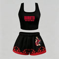 Animescollection Naruto Vest and shorts Two-Piece Set | Anime Graphic