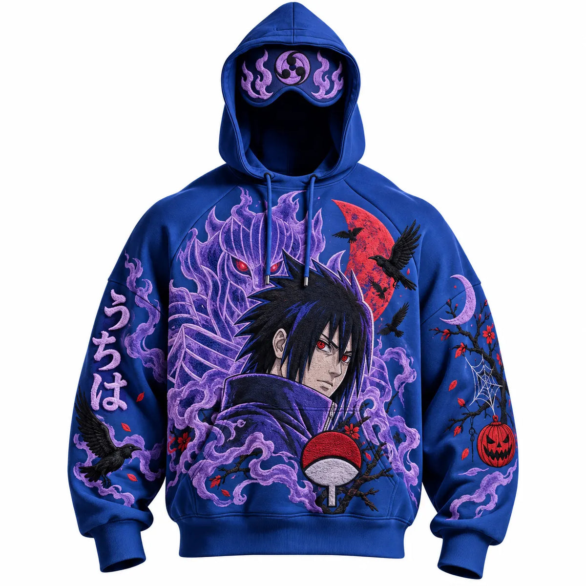 Halloween Anime-Print Hoodie