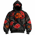 Halloween Anime-Print Hoodie
