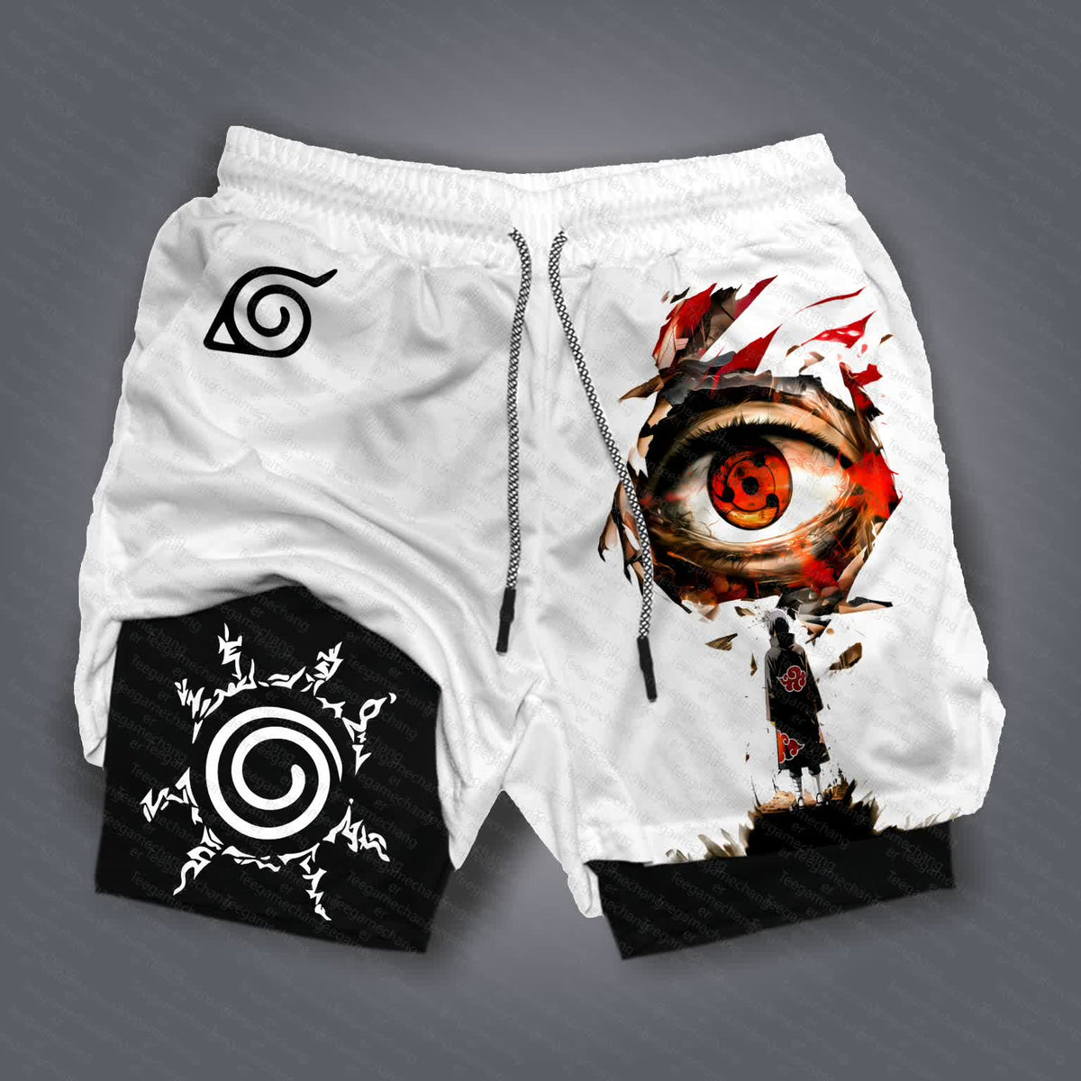 Unisex Naruto Anime Graphic Streetwear Shorts
