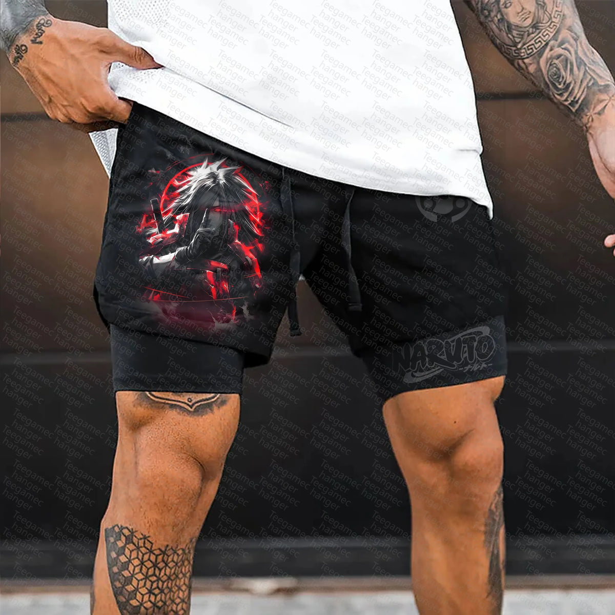 Unisex Naruto Anime Graphic Streetwear Shorts