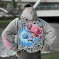 Color-blocked Plush Hoodie