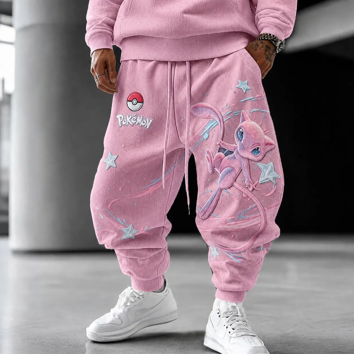 Unisex Anime-print Trousers