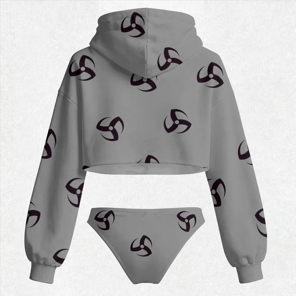 NARUTO Women's Hooded Thicken Suit Set | Anime Graphic