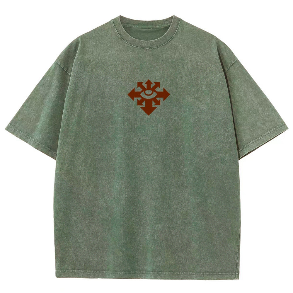 Vintage Casual Washed T-Shirt 丨WH40K