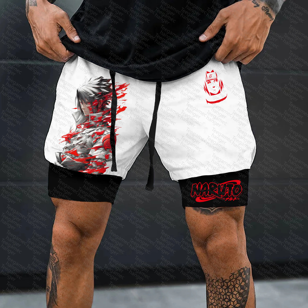 Unisex Naruto Anime Graphic Streetwear Shorts