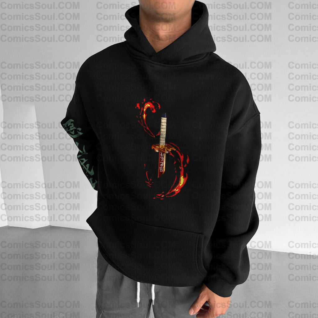 Unisex Anime Graphic Streetwear Vintage Hoodie| KNY