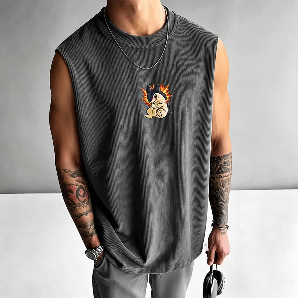 Unisex Anime-print Tank Top