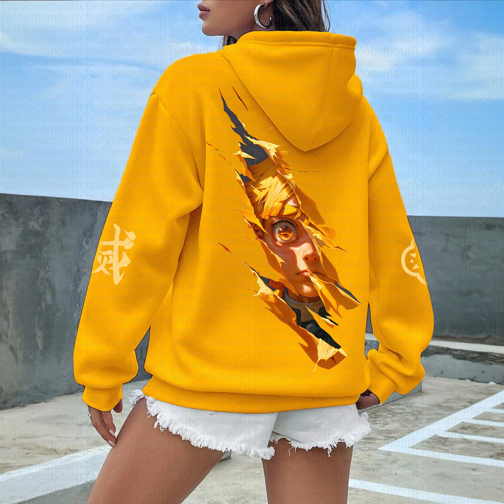 ‘’Comicssoul" Anime Inspired Vintage Hoodie