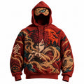 Halloween Anime-Print Hoodie