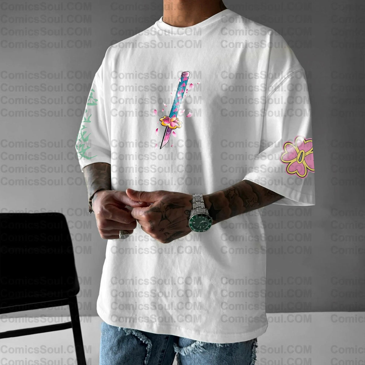 Unisex Anime Inspired Vintage T-Shirt| KNY